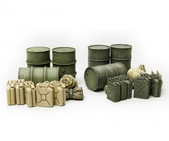 1:48 Jerry Can & Barrel, diorama set, model kit
