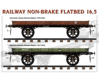 1:35 Railway Non-brake Flatbed 16,5 t