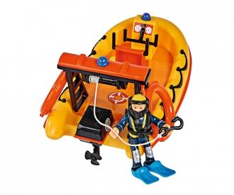 Sam le Pompier Neptune, bateau avec figurine