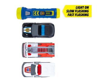 Micro Playset Emergency Vehicles With Torch