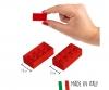 Blox 100 red 8 pin Bricks in Box