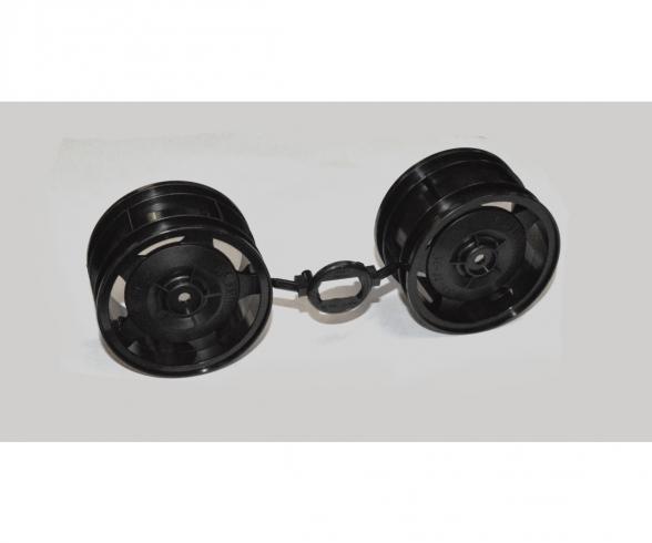 Rear Wheels, model accessory, black wheel set