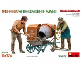 1:35 Fig.-Set Workers w/Concr. Mixer (2)