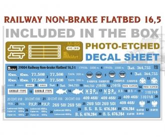 1:35 Railway Non-brake Flatbed 16,5 t