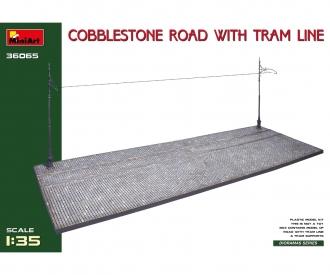 1:35 Diorama-Base Tram-Line/Kopfsteinpf.