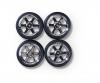 1:10 wheel set 5 sp.design (4) black/chr