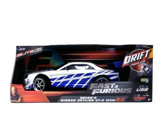 JADA FAST&FURIOUS GT-R ラジコン 1/10スケール Jada Fast and Furious 1:10 Scale GTR RC Nissan Skyline Car