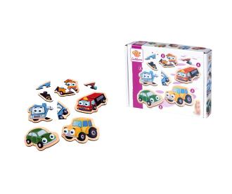 Eichhorn Puzzle 5 Fahrzeuge
