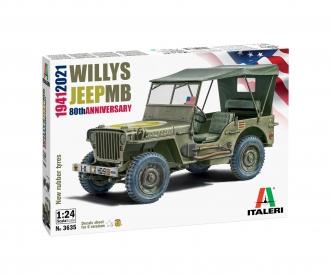 Italeri Willys Jeep MB 80th Anniversary 1:24