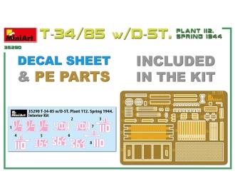 1:35 T-34/85 w/D-5T Plant 112 Fj.44 Int.