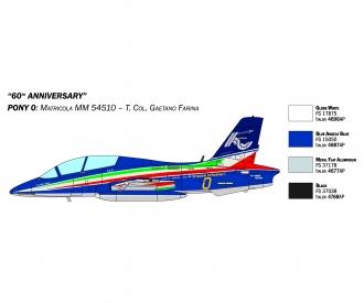 1:72 Set de 3 Aermacchi MB-339 PAN 60Jah.