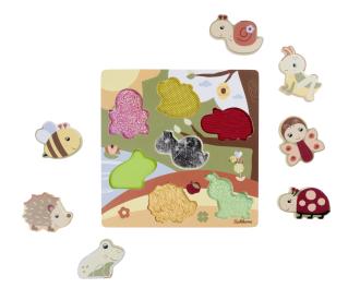 Feel Puzzle with Fabric - Bee Happy
