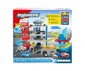 City Double Track Garage + 4 Vehicles