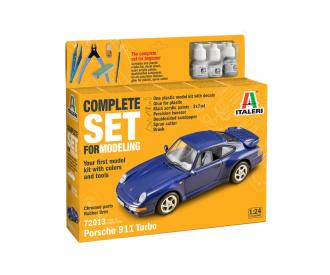 Porsche 911 Turbo model set 1:24 with tools
