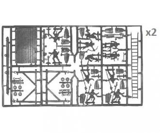 1:72 Château fort avec troupes d'attaque