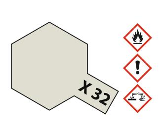 X-32 Titanium Silver Gloss, acrylic paint, 10 ml