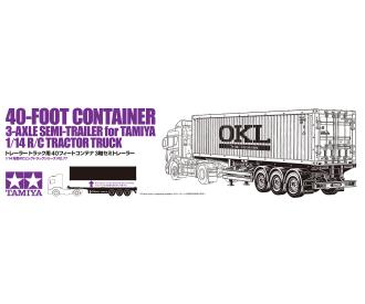 1:14 40ft Container 3-Axle Semi-Trailer RC kit