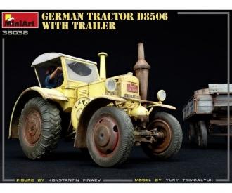 1:35 Deutscher Traktor D8506 mit Anhänger (1)