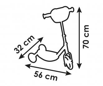 Smoby Disnney Princess Scooter 3W