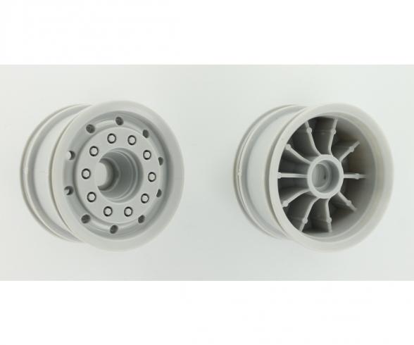 1:14 Truck Front Wheel wide gray (2) ABS