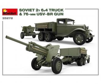 1:35 Camion Sov. 2t 6x4 m. 76mm USV-BR Pak