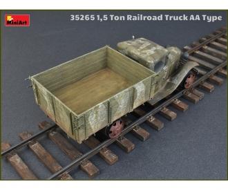 1:35 1,5to Railroad Truck AA Type w/Rail