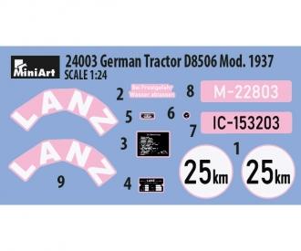 1:24 Ger. Tractor D8506 Mod. 1937