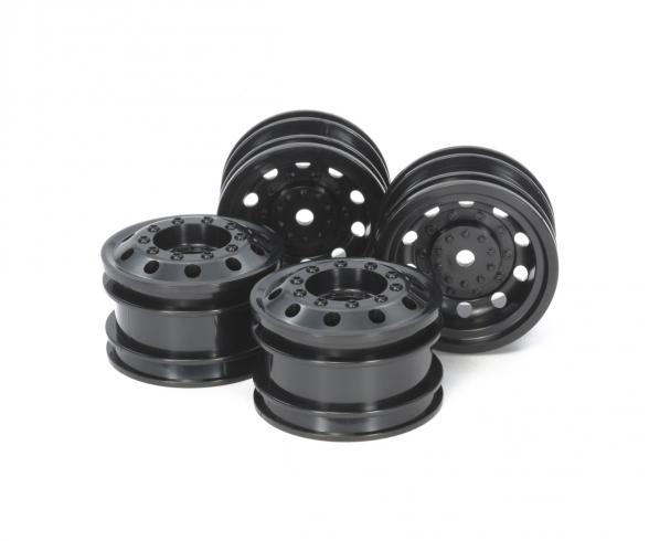 1:14 RaceTruck Whl FR, wheel set, black