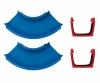 Waterway curve extension set with 2 clips