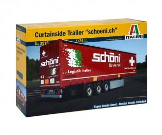 Italeri Curtainside Trailer Model Kit 1:24