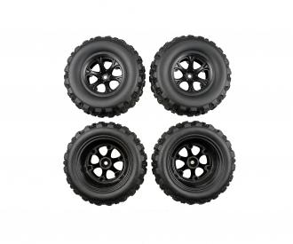 1:10 XS-Line, wheel set, 4 wheels for XS-Chassis