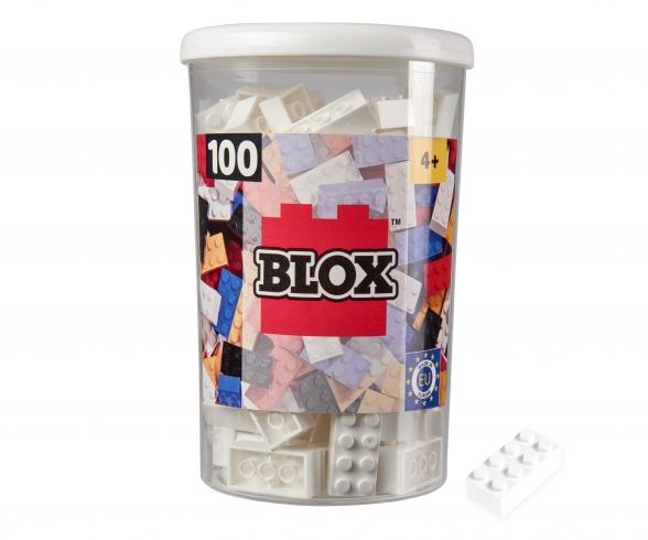 Blox 100 briques blanches 8 plots en boîte