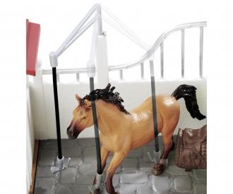 Horse Box Nature World avec écurie et cheval, 22 pièces