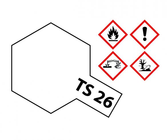 TS-26 White Gloss, spray paint, 100 ml aerosol