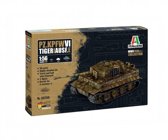 Tiger I Ausf. E Model Kit 1:56 with Zimmerit