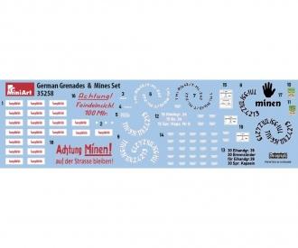 1:35 Dt. Granaten-/Minen-Set