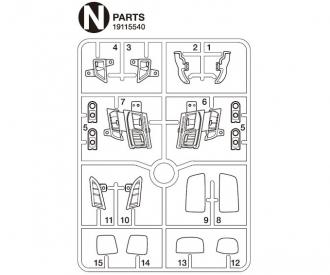 Lightcases Mirror S770, model parts set