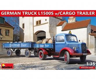 1:35 Ger. Truck L1500S w/Cargo Trailer