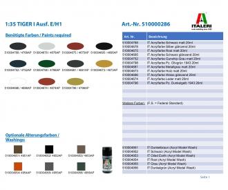 1:35 TIGER I version E/H1