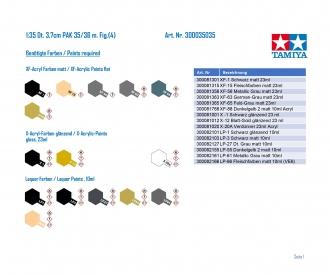 1:35 Ger. 3,7cm PAK 35/36, plastic model kit