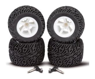 1:10 2WD Wheel Set XL, RC tire set