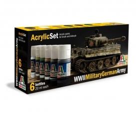 Italeri Acrylic Paint Set Military German Army