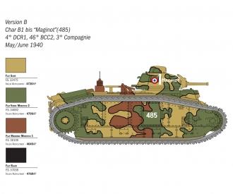 Italeri Char B1 Bis 1:56 Tank Model Kit
