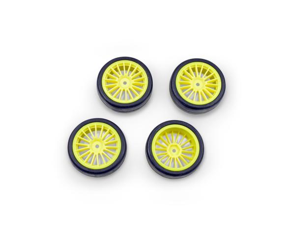1:10 Wheel-Set 24mm, model wheels, Hard Yellow