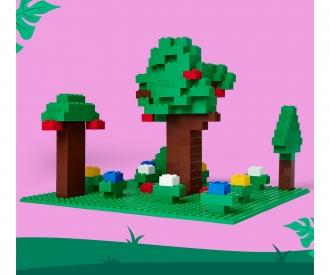 Blox – Lot De 4 Plaques De Construction 25x25 Cm – Compatibles Avec Les Briques – Made In Italy – Dès 3 Ans