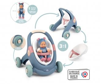 Baby Walker 3 en 1 + Poupon Little Smoby