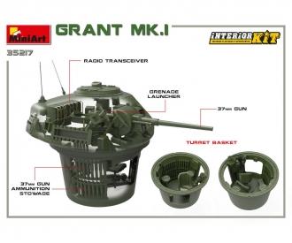 1:35 Grant Mk.I m. Intérieur