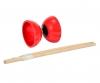 Diabolo Kunststoff mit Holzstäben, 4-sort.