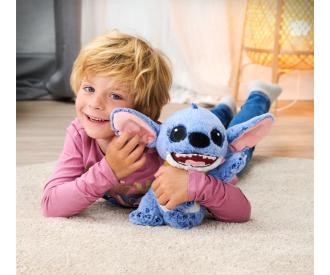 Disney Stitch Live Action Plush with Lei, 25 cm