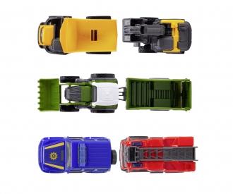 Micro City Team Vehicle Set With 5 Licensed Cars